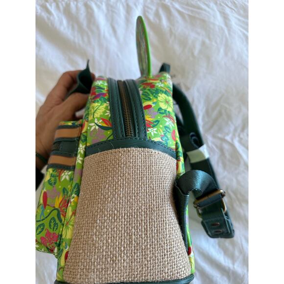 Minnie Mouse Main Attraction Tiki Room Loungefly Backpack, BNWT - Picture 3 of 5